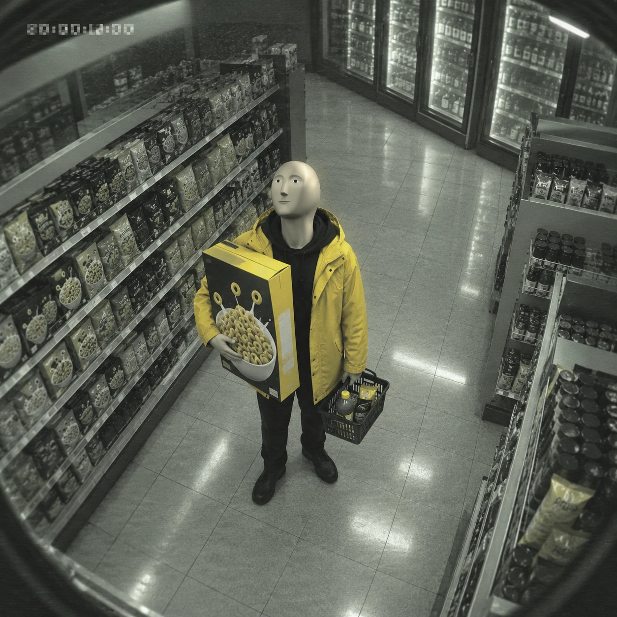 Meme Man meme: LIFE: CONVENIENCE STORE CCTV / Meme Man 梗图:生活:便利店监控