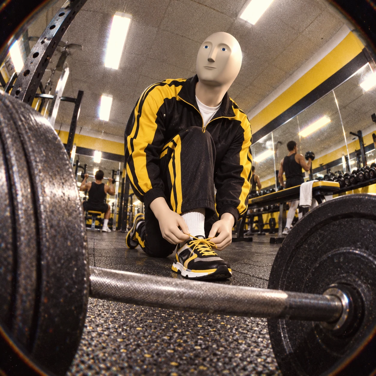 Meme Man meme: LIFE: RETRO GYM / Meme Man 梗图:生活:复古健身房